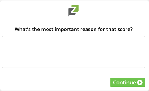 Email Surveys Informizely - ask follow up questions in a full page survey