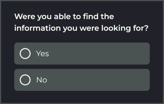 Website Survey